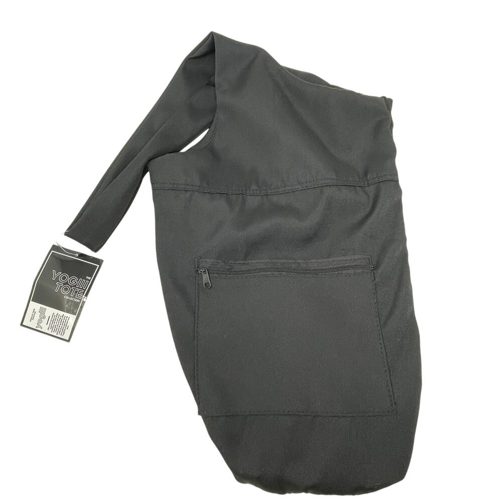 The Yogiii Tote Collection NEW Black Yoga Mat Tote Sling Bag w Tag Nylon